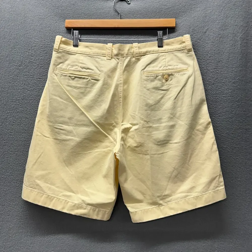J Crew Shorts Broken In Regular‎ Fit Chino Coastal Yellow Mens 34 (34x9 ACTUAL)